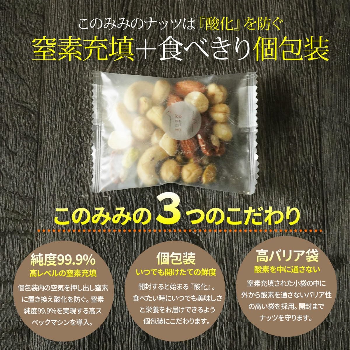 贅沢7種の このみみ 素焼き ミックスナッツ 250g | ナッツクリエイト